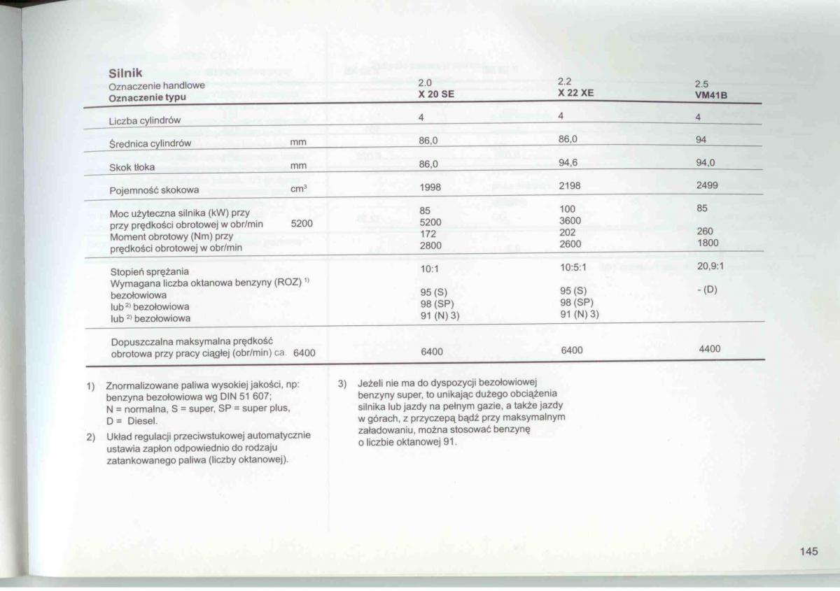 Opel Frontera A Isuzu Wizard Vauxhall Holden instrukcja obslugi / page 147