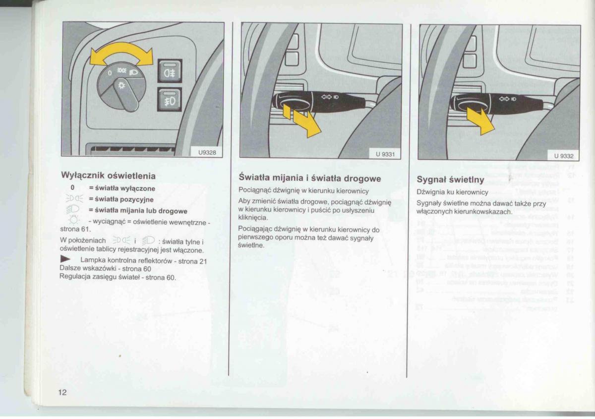 Opel Frontera A Isuzu Wizard Vauxhall Holden instrukcja obslugi / page 14