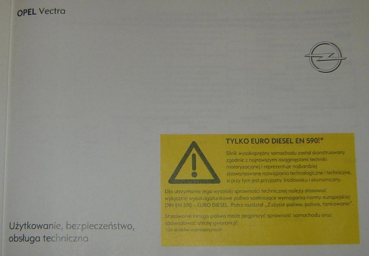 Opel Vectra C Vauxhall instrukcja obslugi / page 2