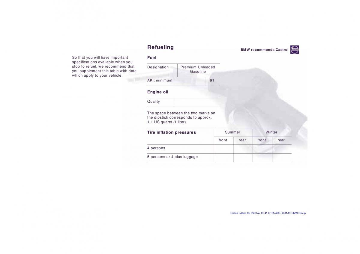 BMW 5 E39 owners manual / page 236