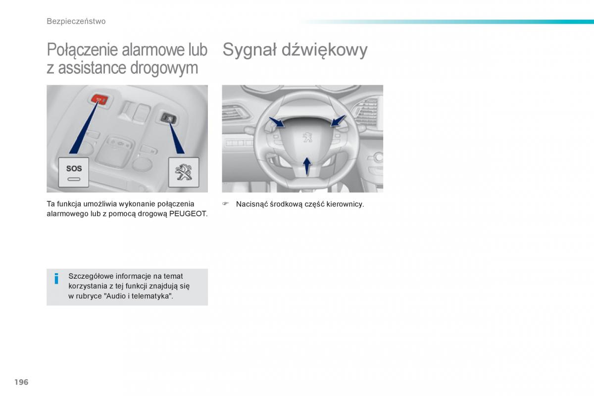 Peugeot 308 II 2 instrukcja obslugi / page 198