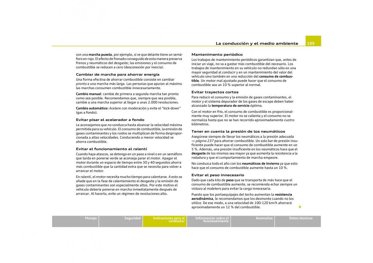 manual Audi Q5 Audi Q5 manual del propietario / page 201