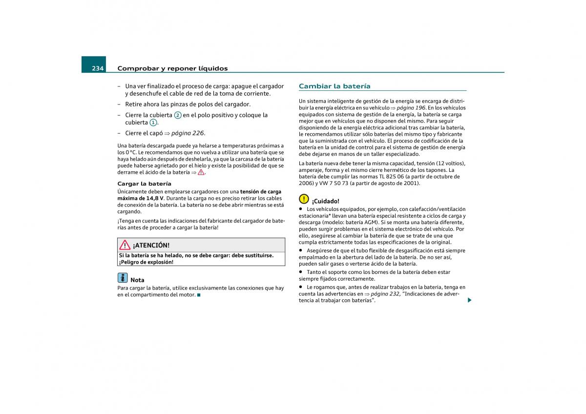 Audi Q5 manual del propietario / page 236