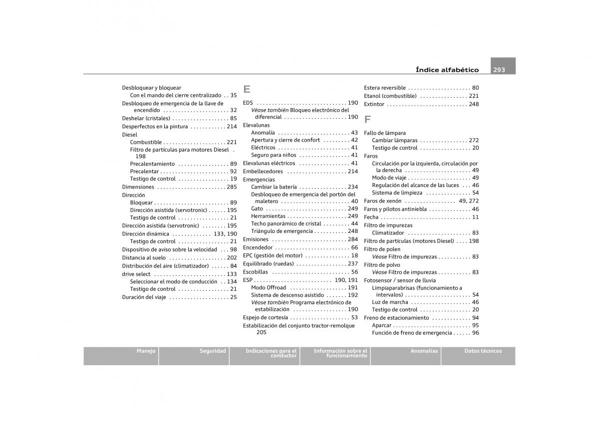 Audi Q5 manual del propietario / page 295