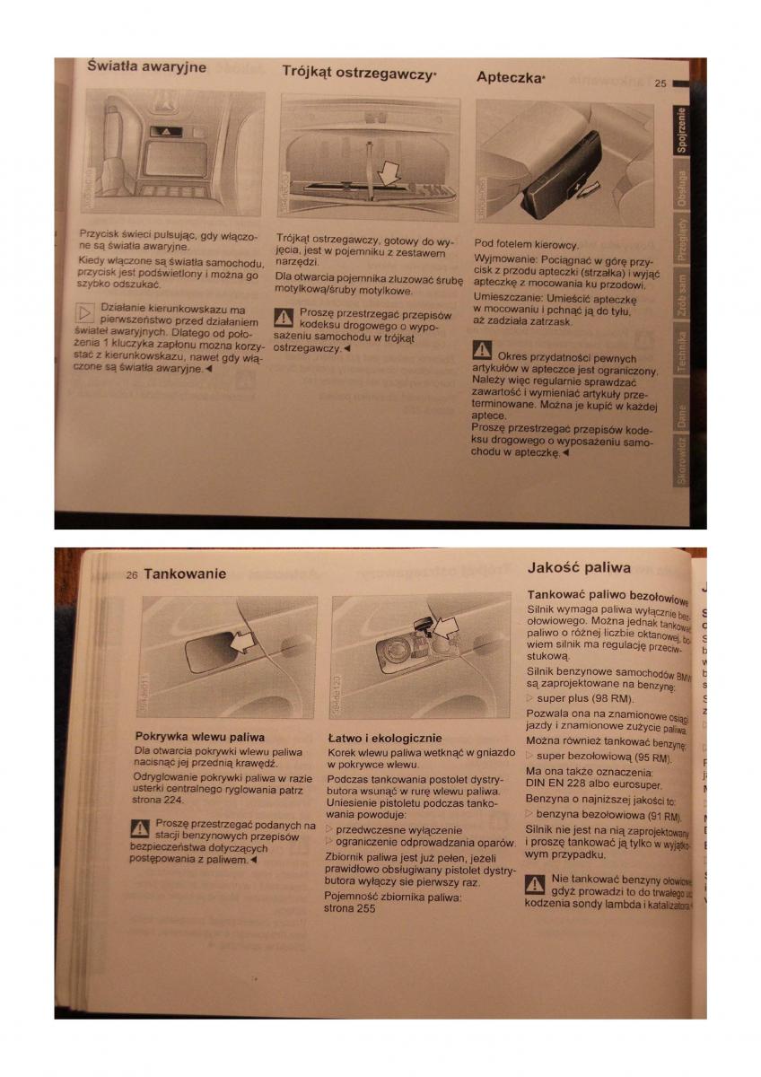 BMW 5 E39 instrukcja obslugi / page 12