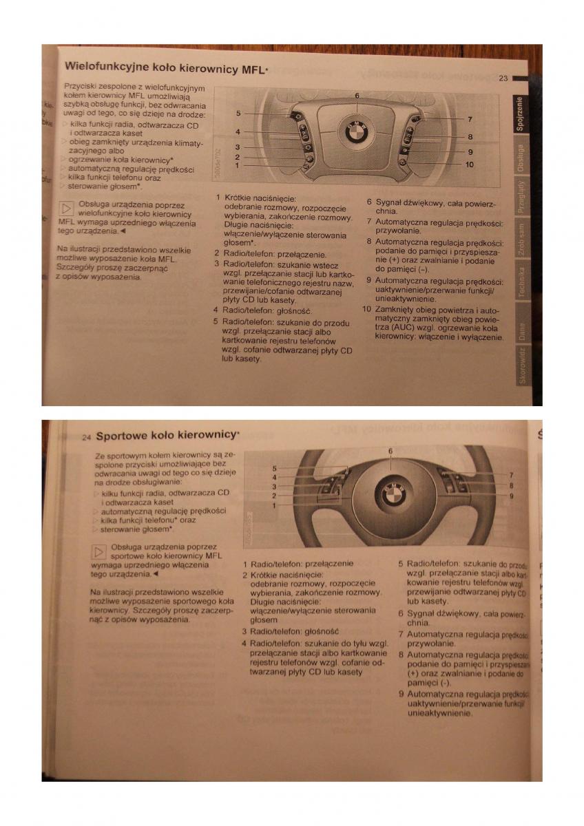 BMW 5 E39 instrukcja obslugi / page 11