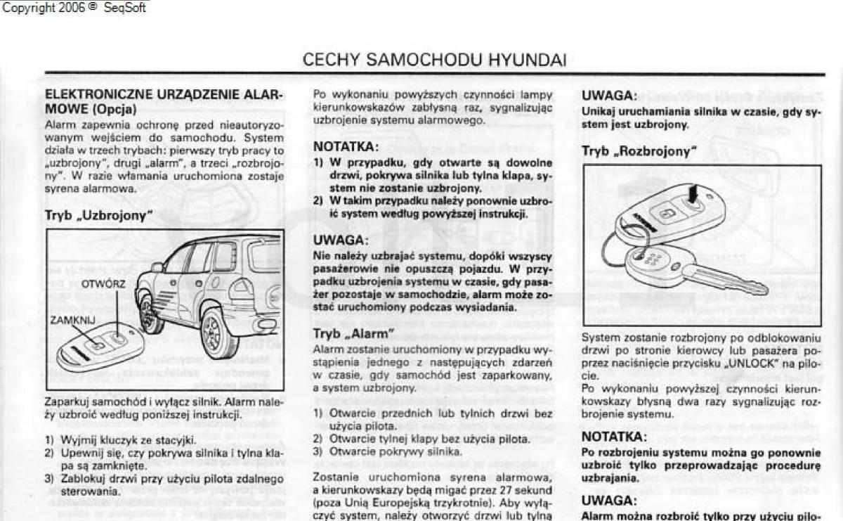 Hyundai Santa Fe I 1 instrukcja obslugi / page 17