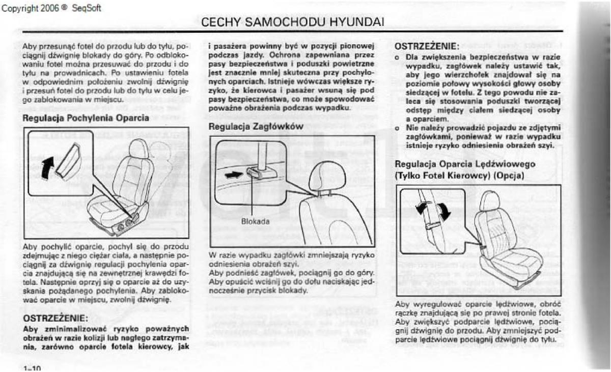 Hyundai Santa Fe I 1 instrukcja obslugi / page 19