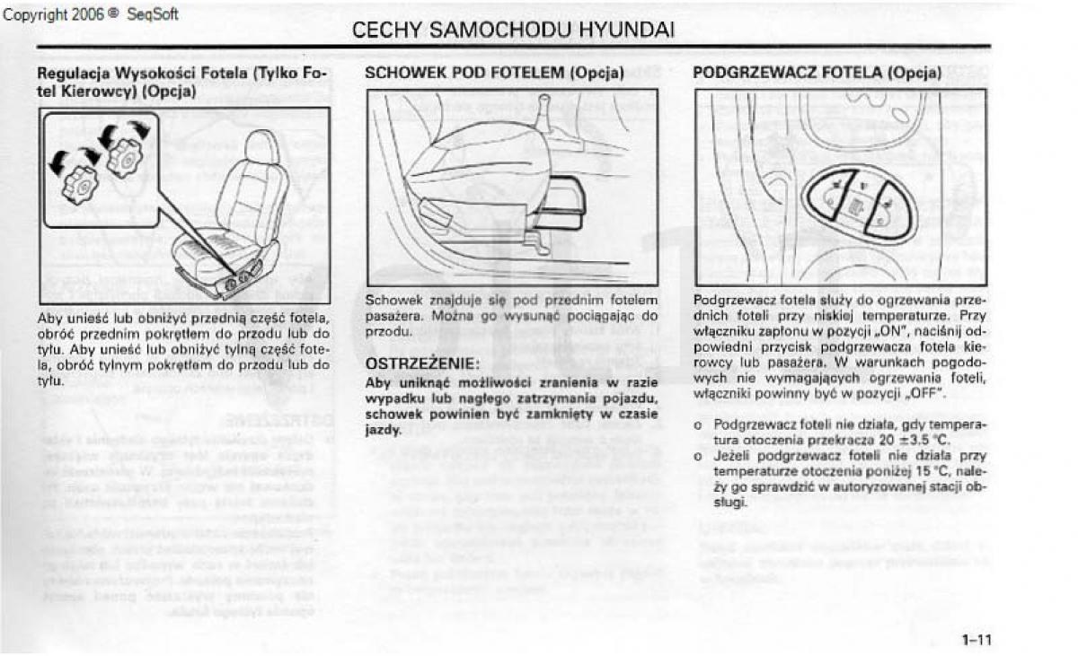 Hyundai Santa Fe I 1 instrukcja obslugi / page 20