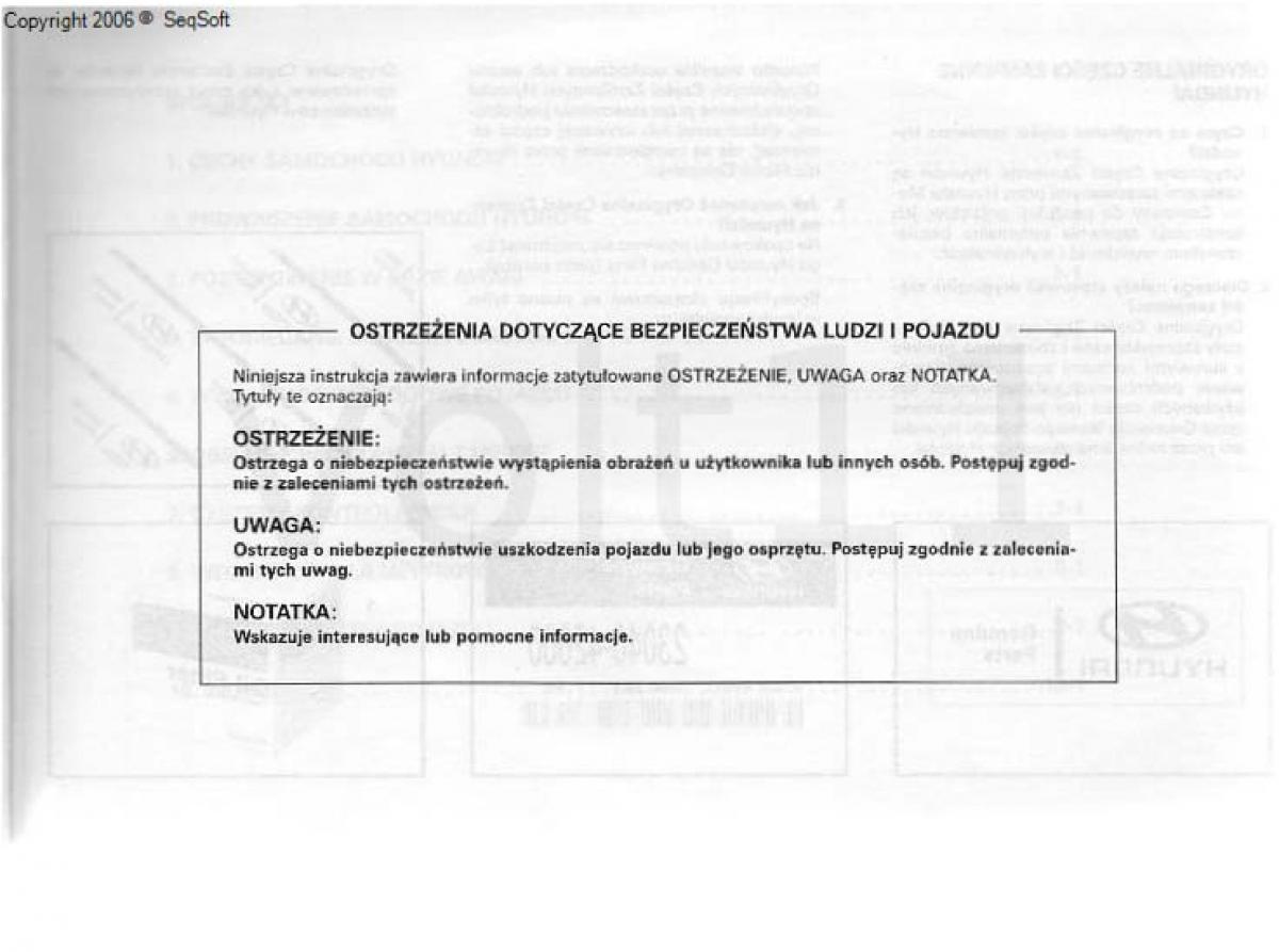 Hyundai Santa Fe I 1 instrukcja obslugi / page 6