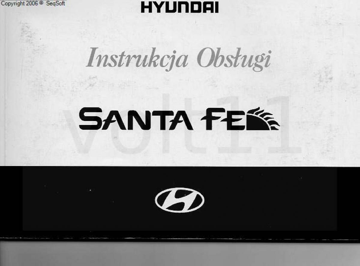 manual  Hyundai Santa Fe I 1 instrukcja / page 1