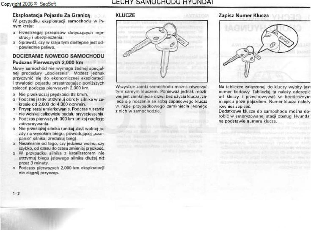 Hyundai Santa Fe I 1 instrukcja obslugi / page 10