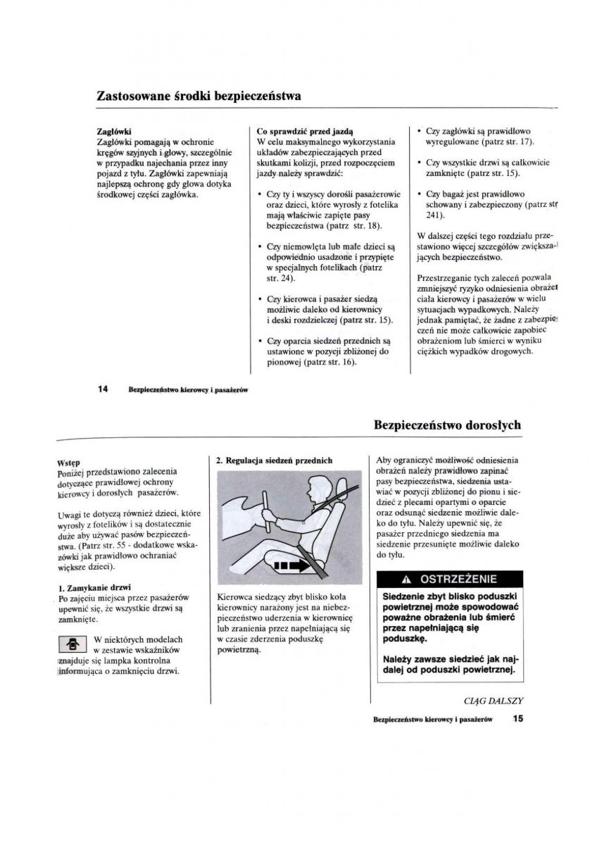 Honda Civic VII 7 instrukcja obslugi / page 9