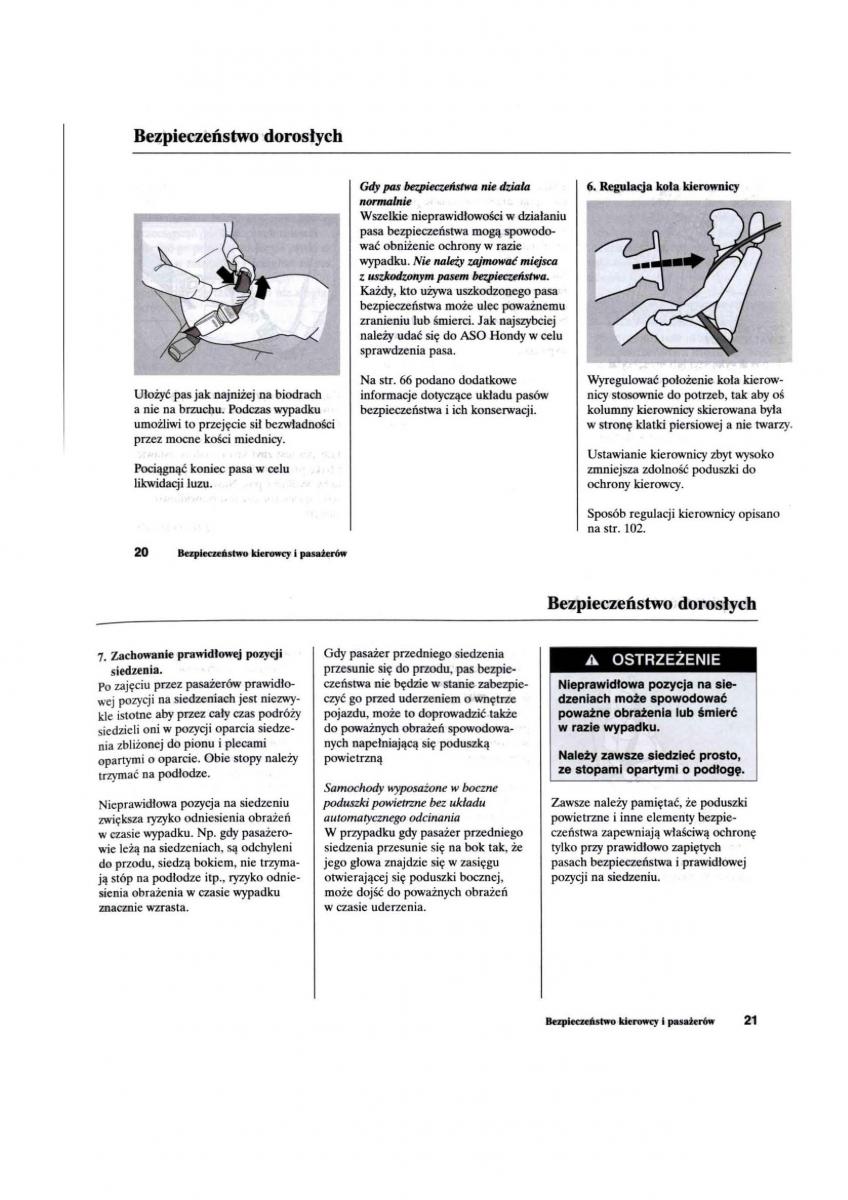 Honda Civic VII 7 instrukcja obslugi / page 12