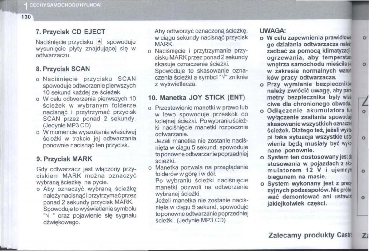 Hyundai Tucson I 1 instrukcja obslugi / page 143