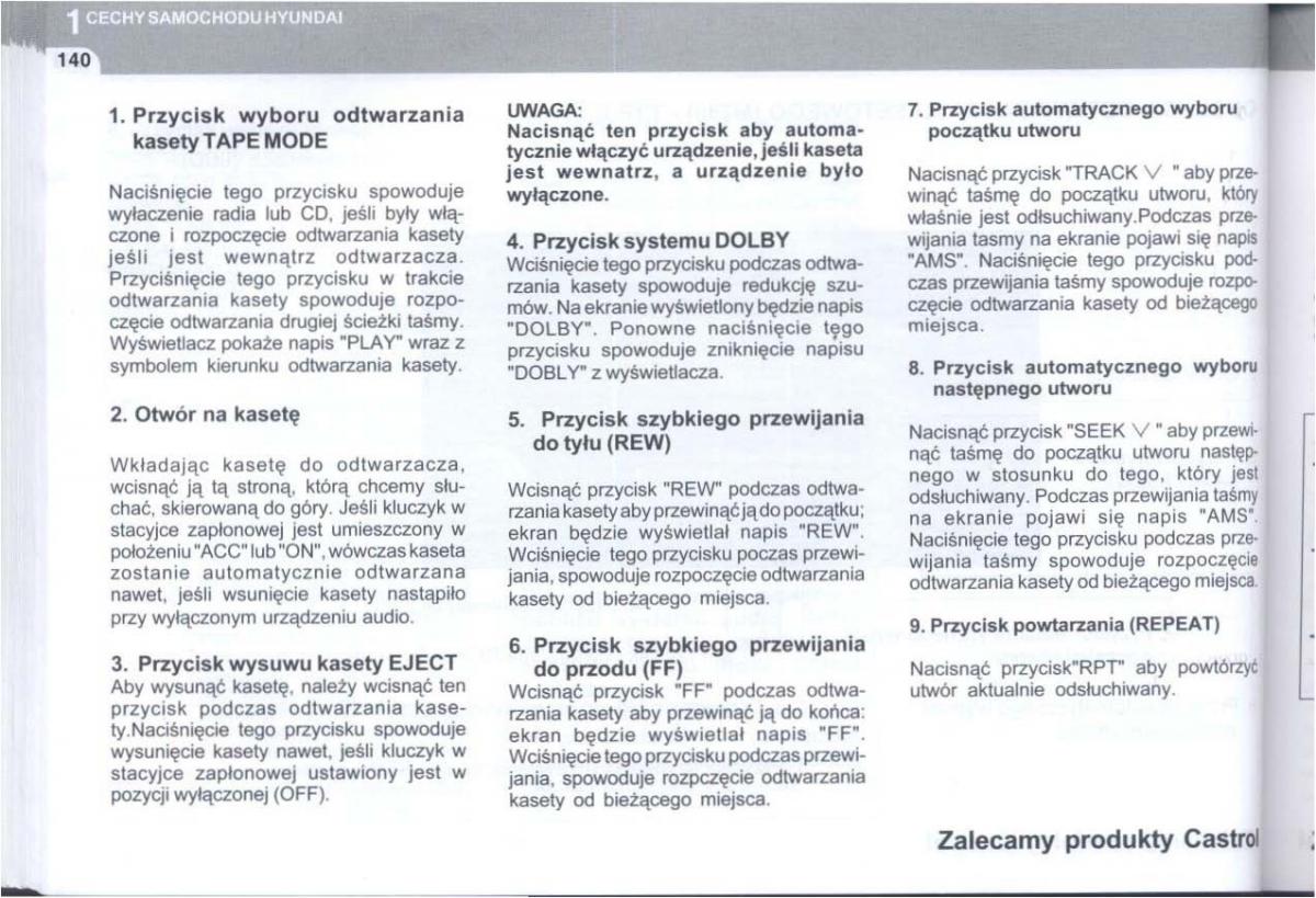 Hyundai Tucson I 1 instrukcja obslugi / page 153