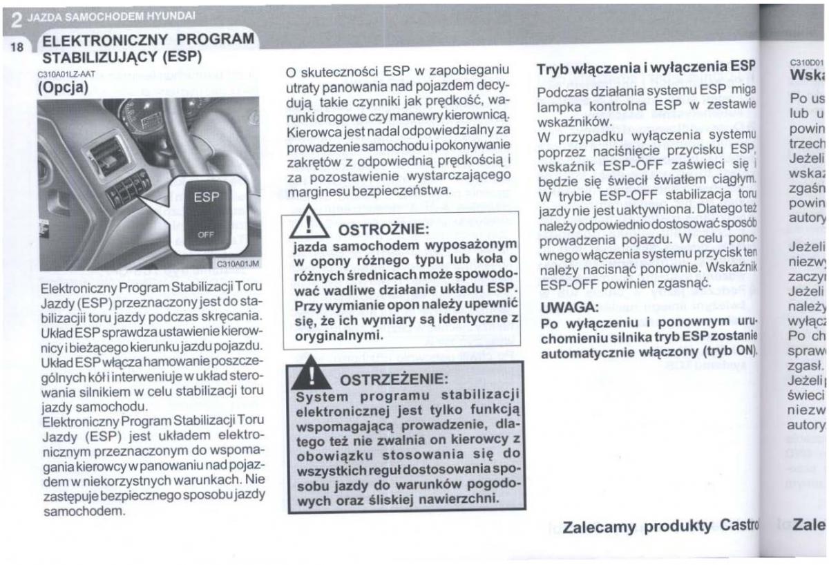 Hyundai Tucson I 1 instrukcja obslugi / page 189