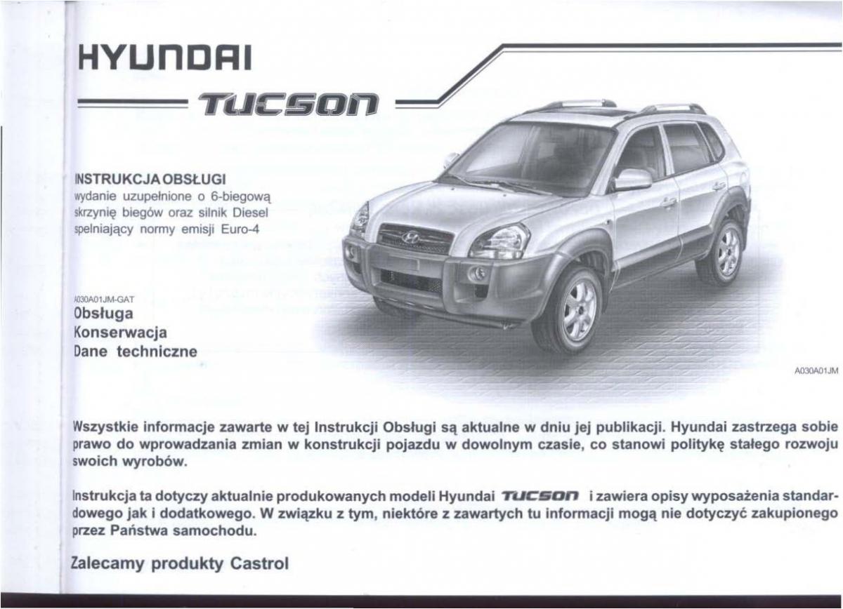 Hyundai Tucson I 1 instrukcja obslugi / page 4