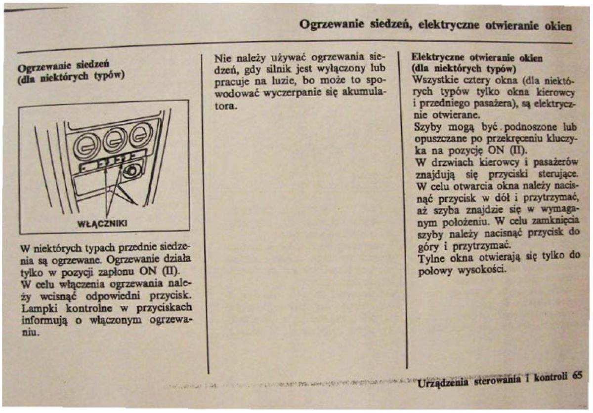 Honda Civic VI 6 instrukcja obslugi / page 65