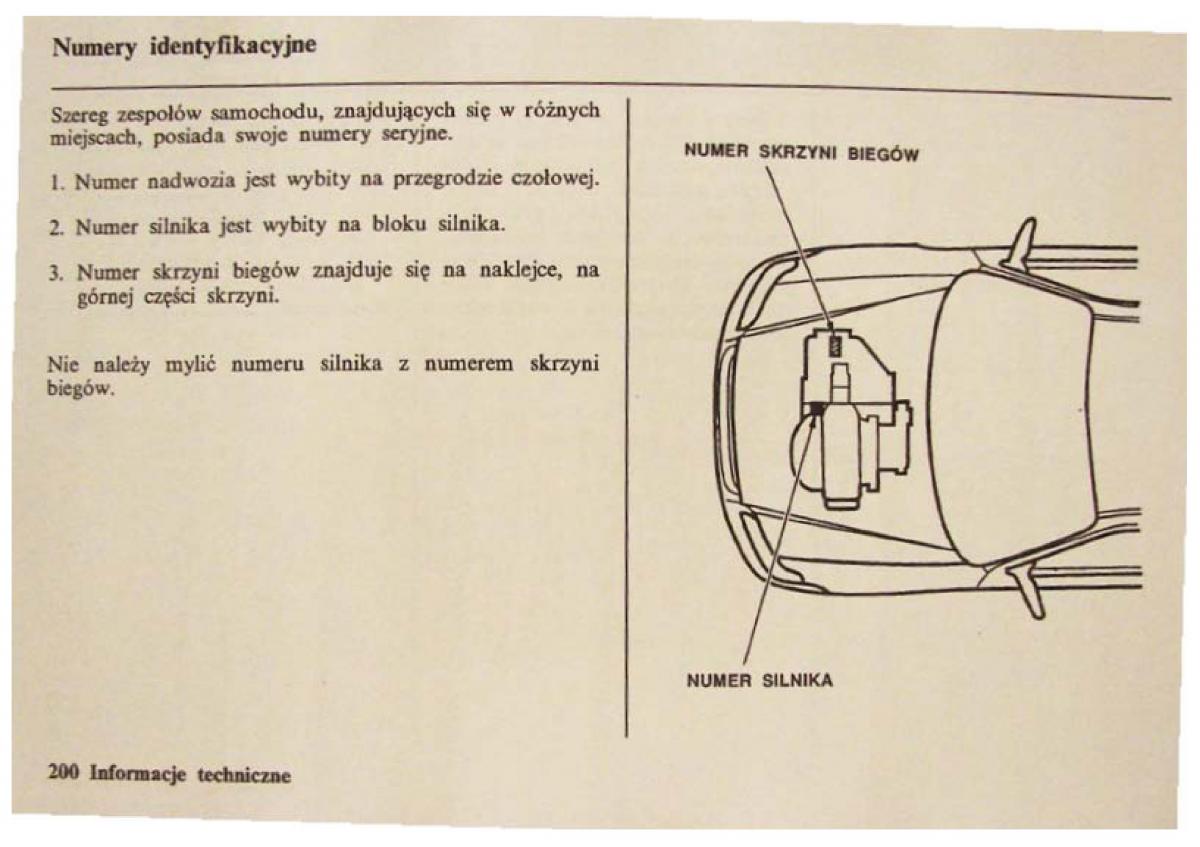 Honda Civic VI 6 instrukcja obslugi / page 200