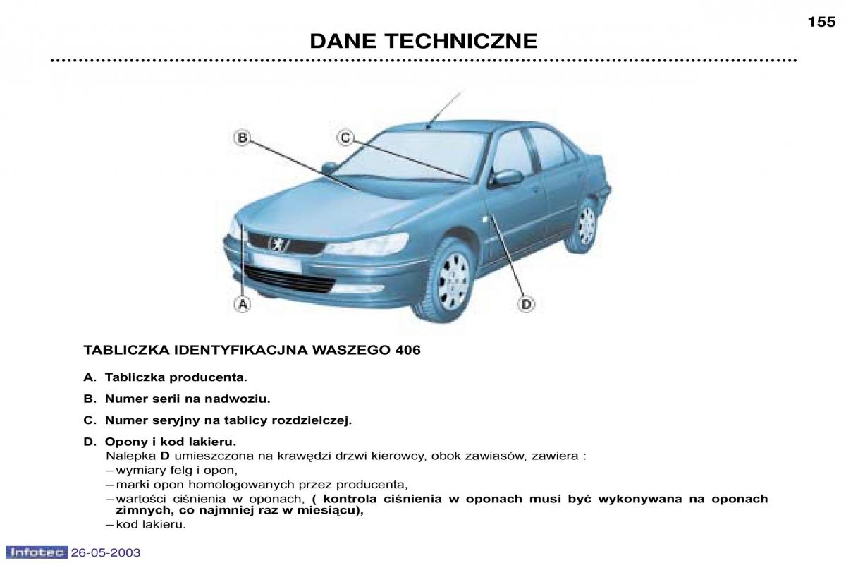 Peugeot 406 instrukcja obslugi / page 150