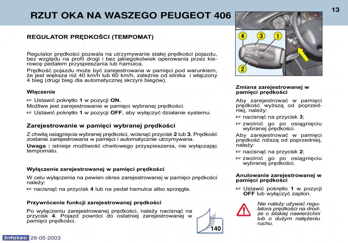 Peugeot 406 instrukcja obslugi / page 7