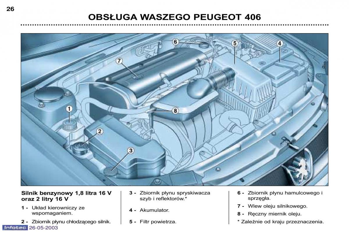Peugeot 406 instrukcja obslugi / page 17
