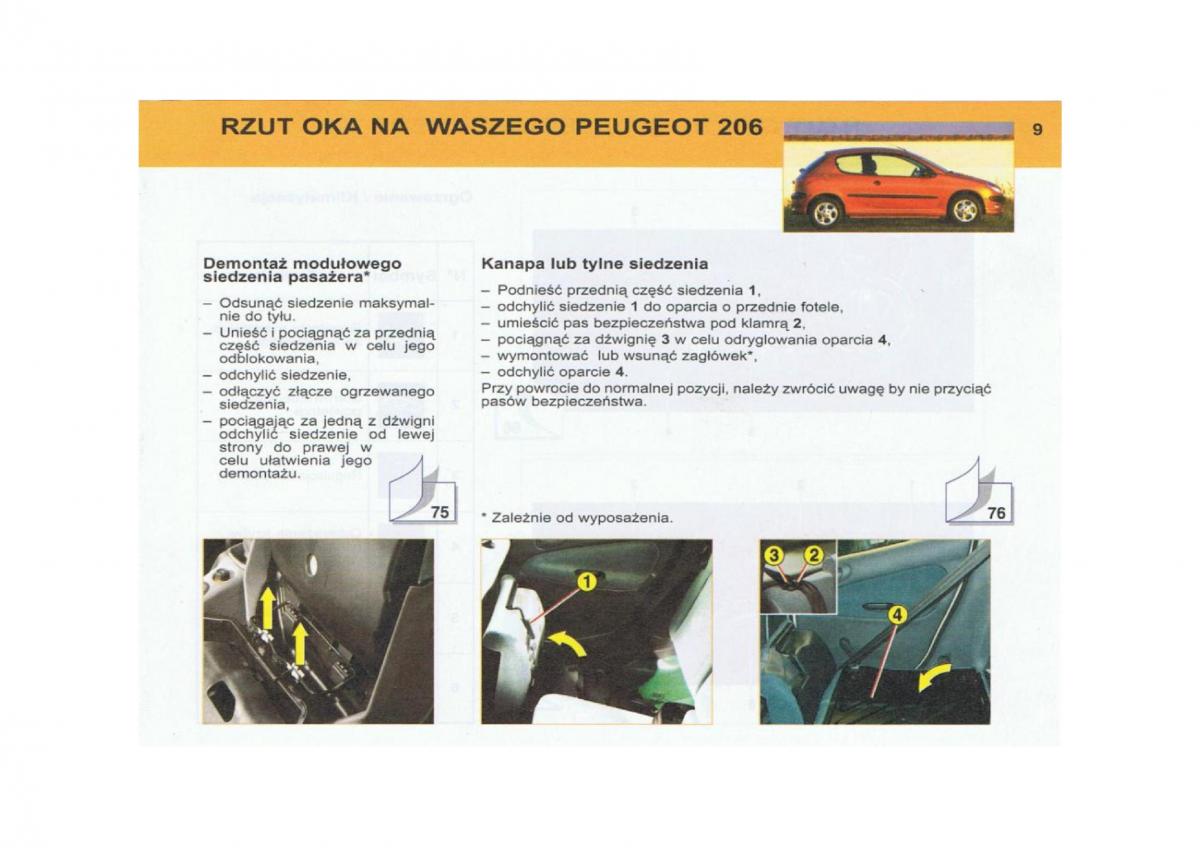 Peugeot 206 instrukcja obslugi / page 10