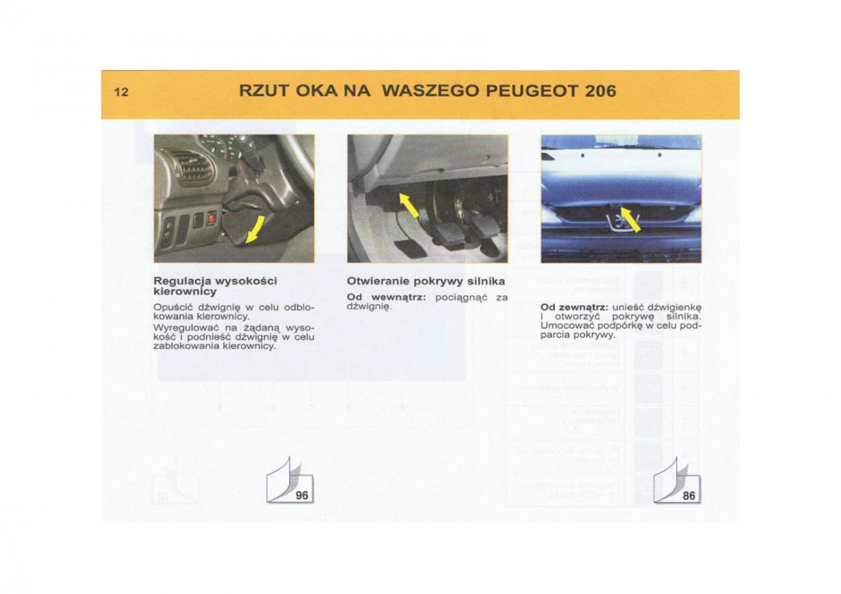 Peugeot 206 instrukcja obslugi / page 13