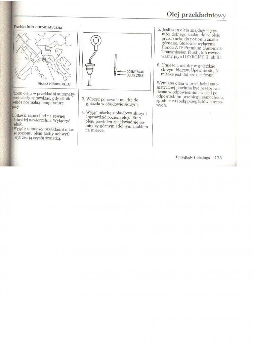 Honda CR V I 1 instrukcja obslugi / page 98