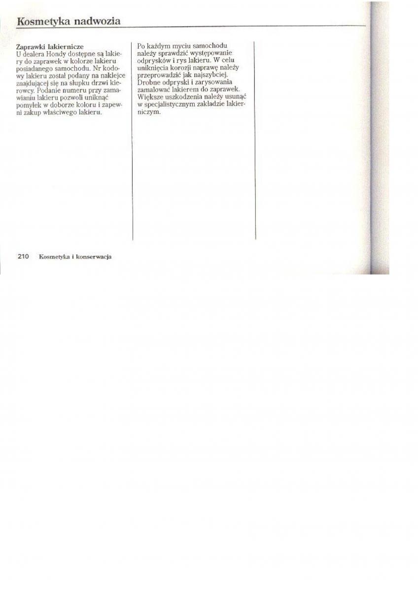 Honda CR V I 1 instrukcja obslugi / page 128