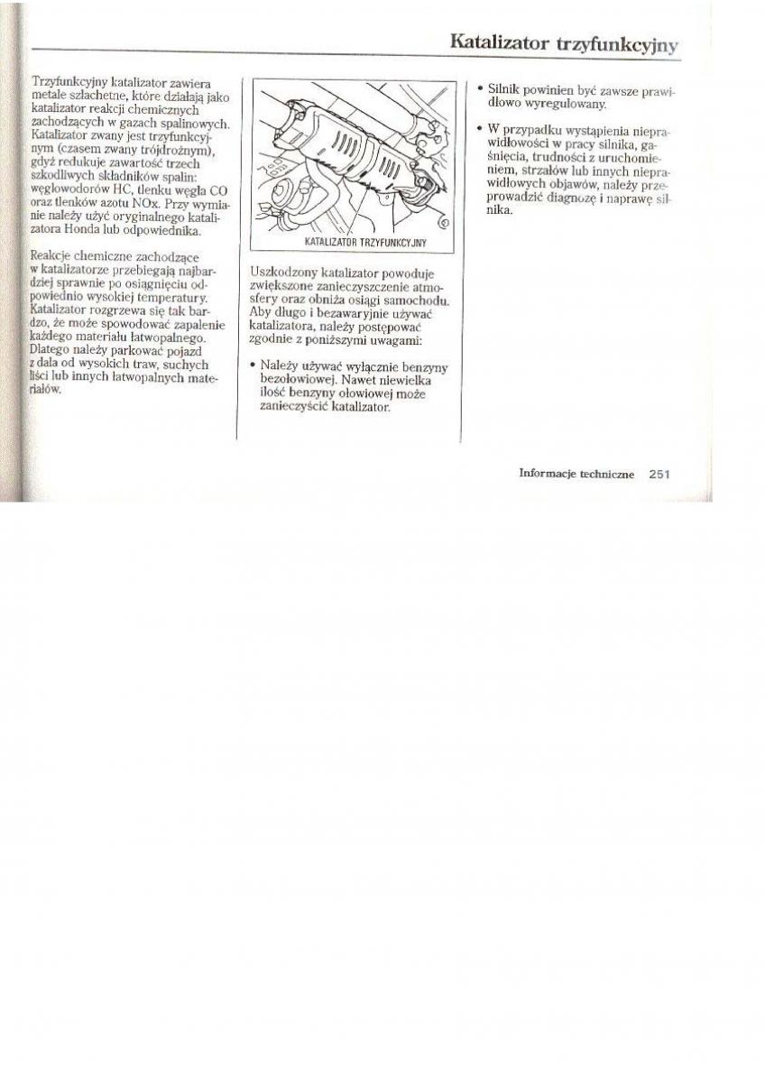 Honda CR V I 1 instrukcja obslugi / page 160