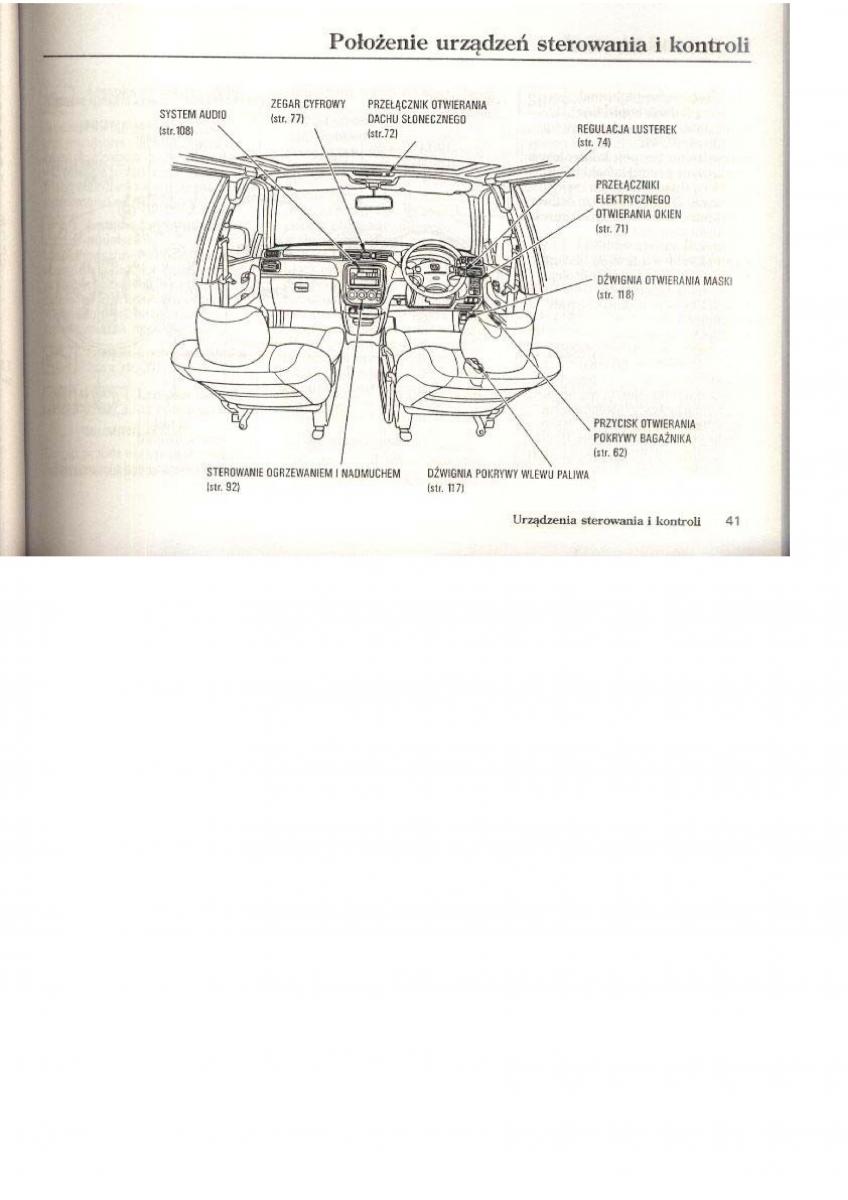 Honda CR V I 1 instrukcja obslugi / page 13