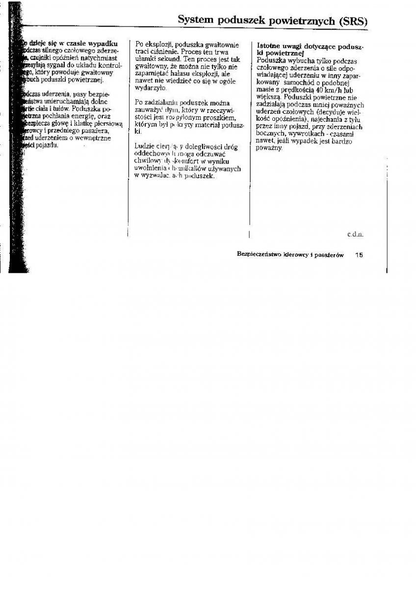 Honda CR V I 1 instrukcja obslugi / page 5
