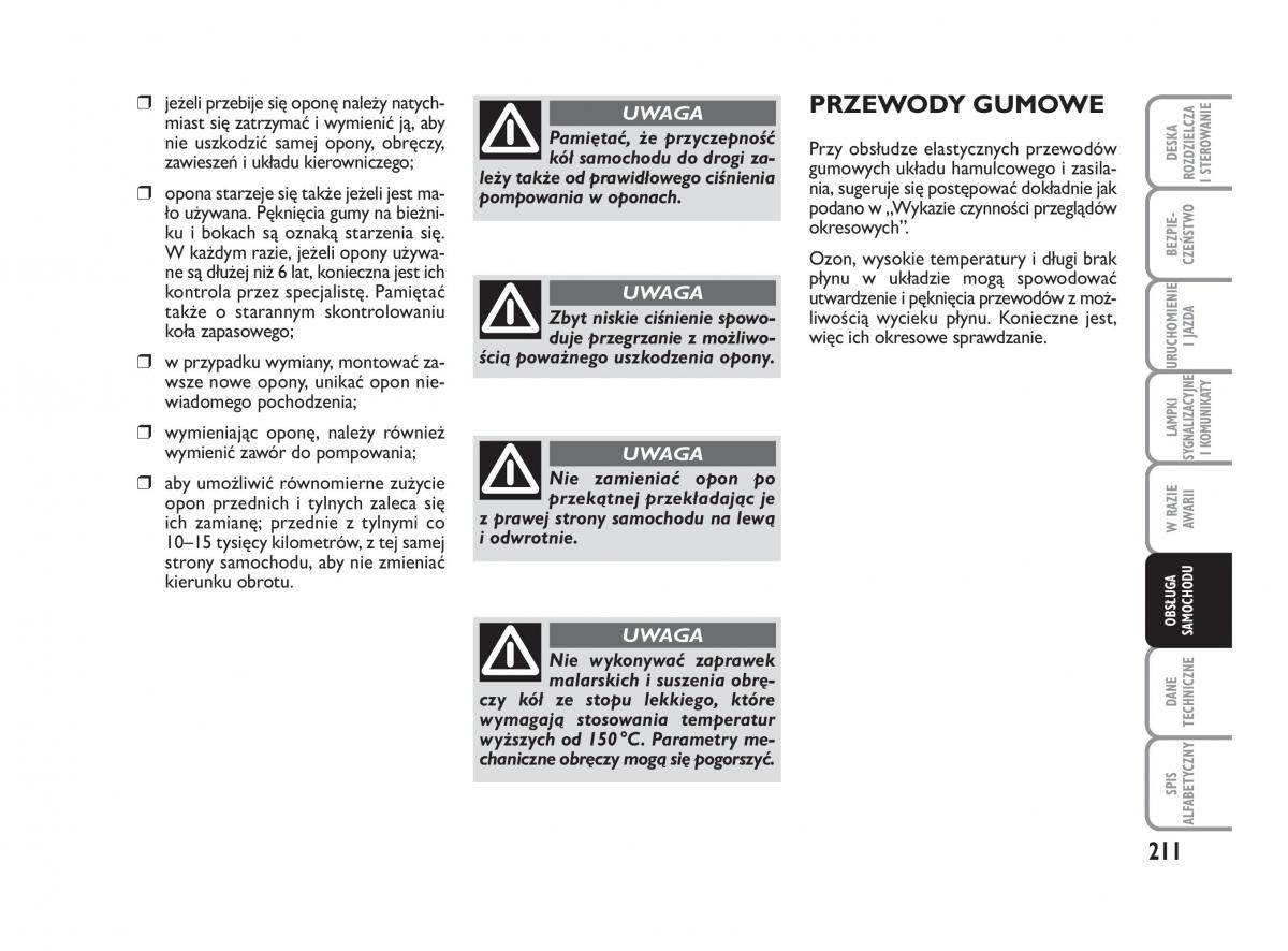 Fiat Croma instrukcja obslugi / page 212