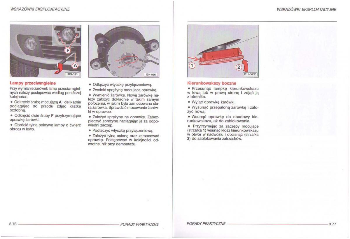 Seat Ibiza III 3 instrukcja obslugi / page 110
