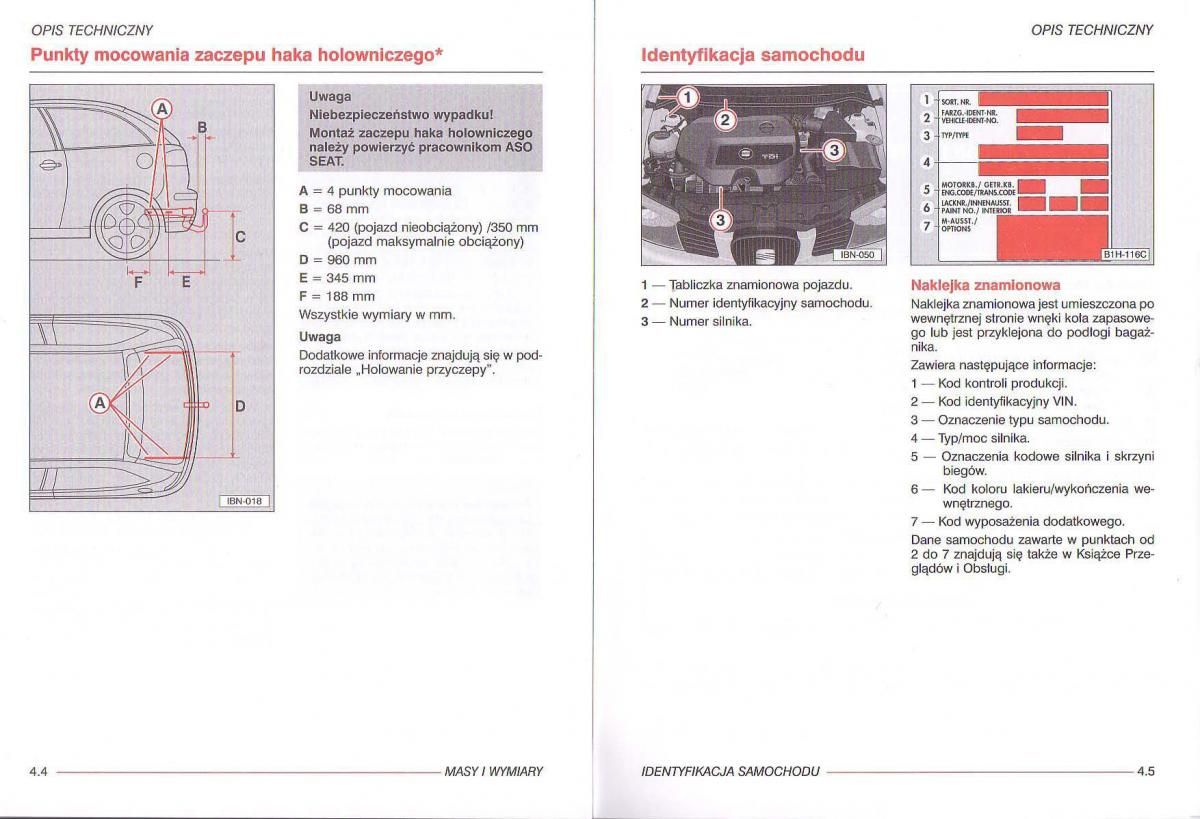 Seat Ibiza III 3 instrukcja obslugi / page 119