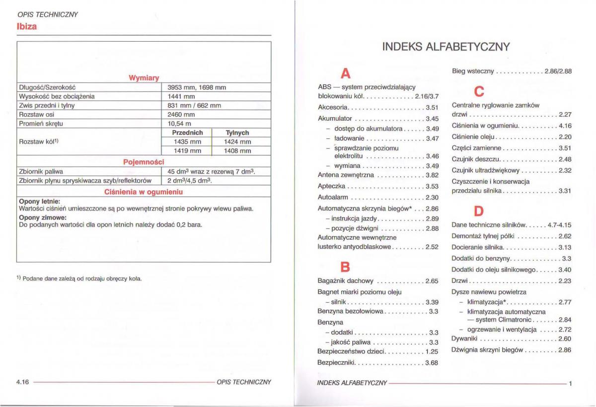 Seat Ibiza III 3 instrukcja obslugi / page 125