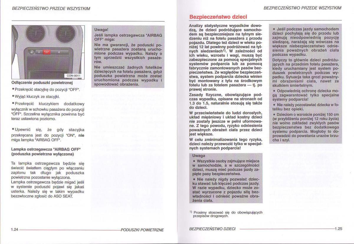 Seat Ibiza III 3 instrukcja obslugi / page 16