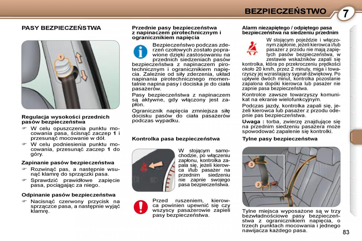 manual Peugeot 607 Peugeot 607 instrukcja / page 84
