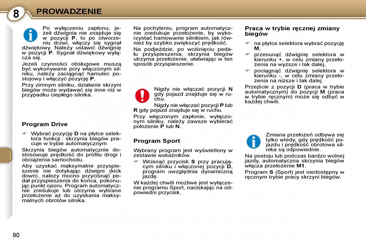 manual Peugeot 607 Peugeot 607 instrukcja / page 91