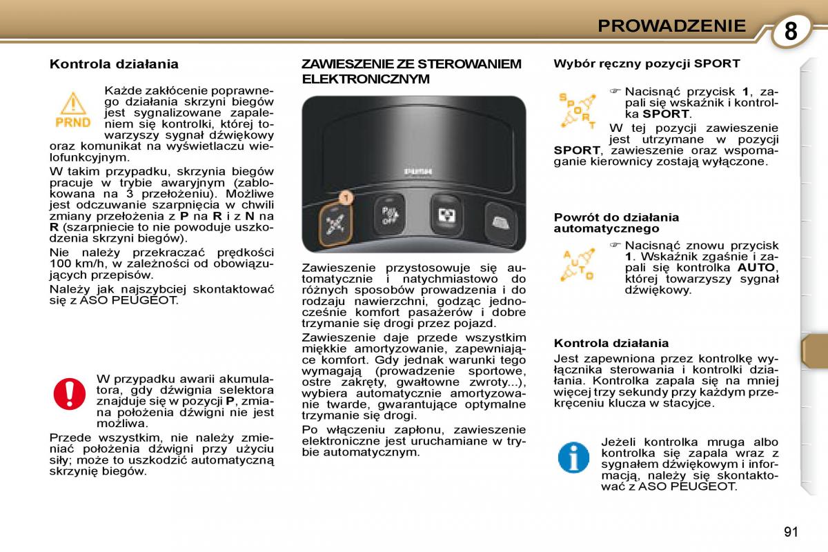 manual Peugeot 607 Peugeot 607 instrukcja / page 92