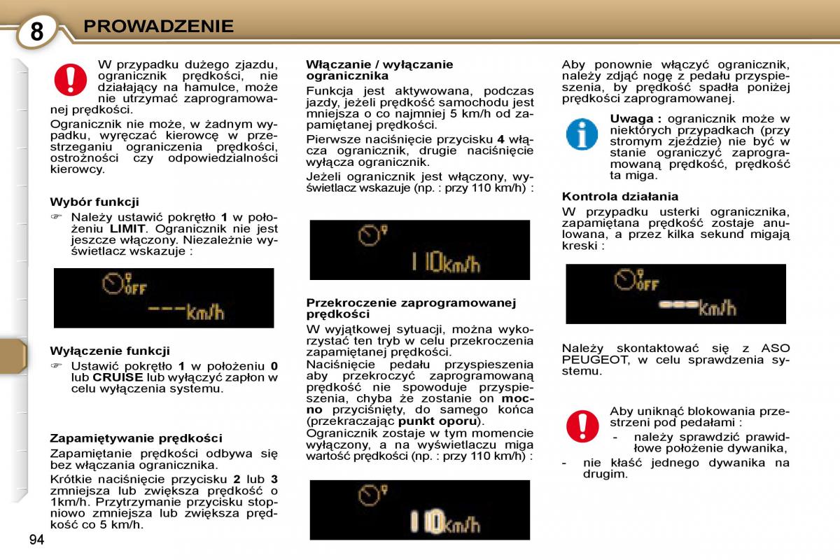 manual Peugeot 607 Peugeot 607 instrukcja / page 96