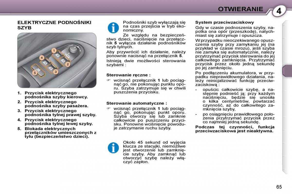 Peugeot 607 instrukcja obslugi page 64 pdf