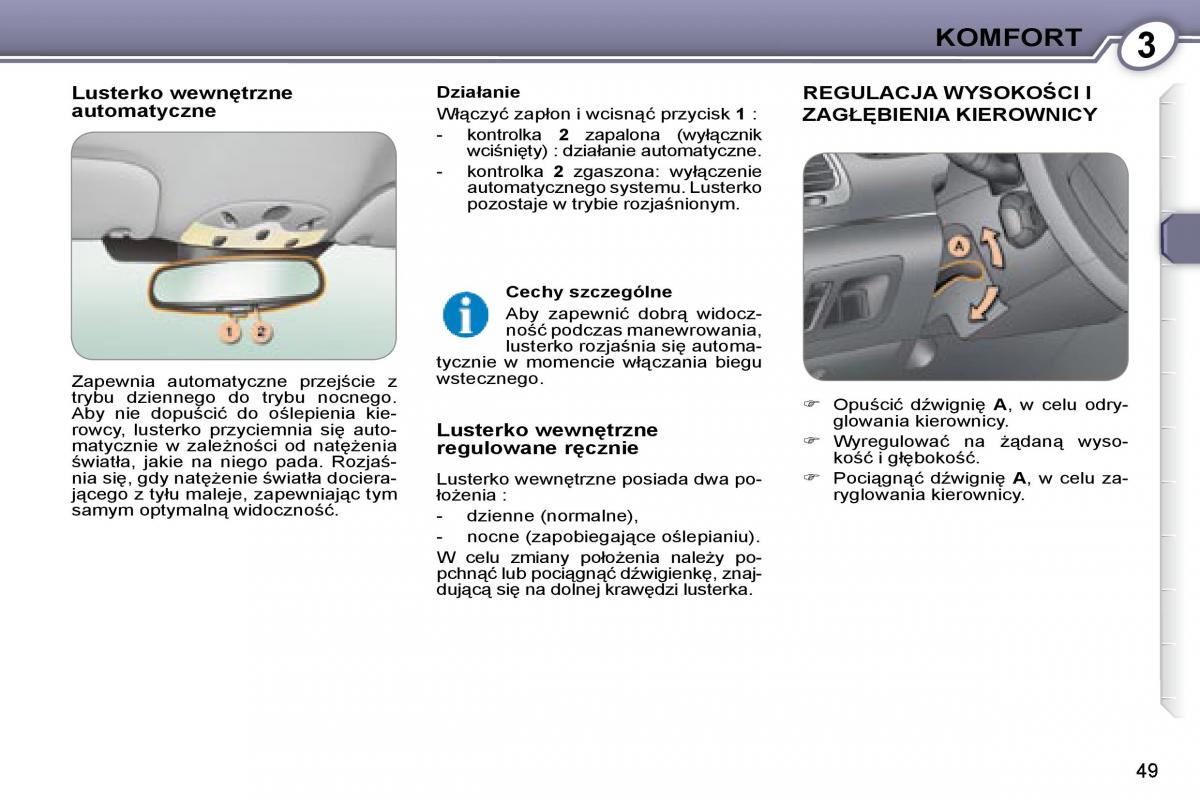 Peugeot 607 instrukcja obslugi page 47 pdf