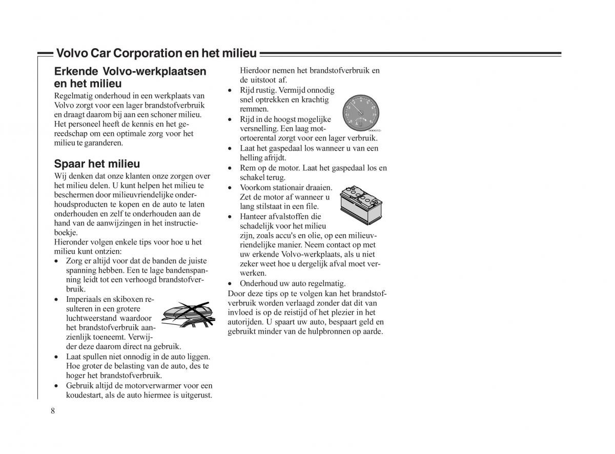 Volvo V70 II 2 handleiding / page 9