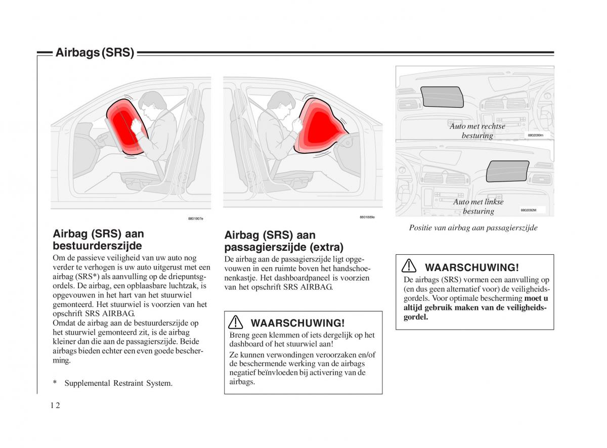 Volvo V70 II 2 handleiding / page 13