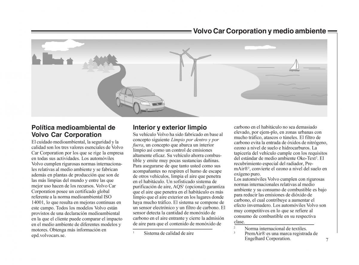 Volvo V70 II 2 manual del propietario / page 8