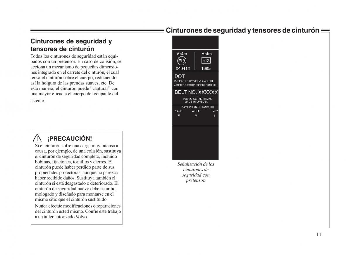 Volvo V70 II 2 manual del propietario / page 12