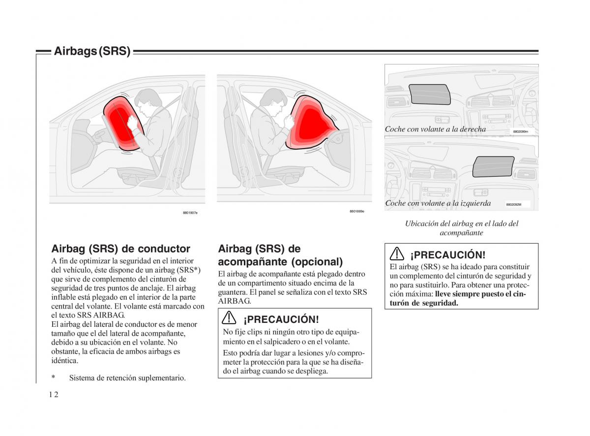 Volvo V70 II 2 manual del propietario / page 13